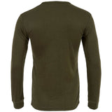 highlander thermal long sleeved vest olive green rear view