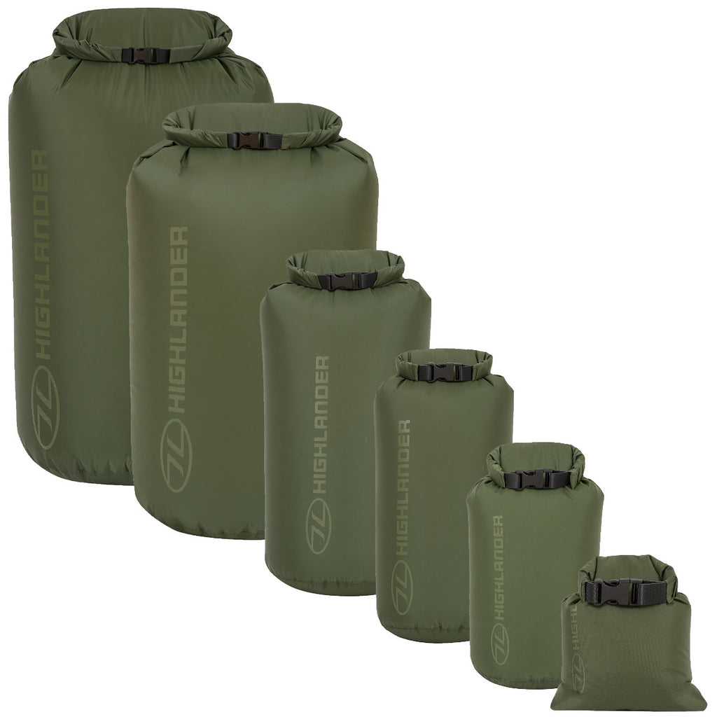 Highlander Green Waterproof Dry Bags 1140 Litres