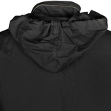 hood of black m65 field jacket