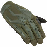 impact rubber highlander raptor gloves olive green