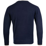 jack pyke ashcombe v neck pullover navy blue lambswools all weather jumper