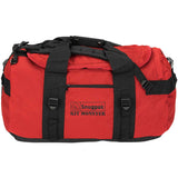 side view kit monster 65 litre holdall red