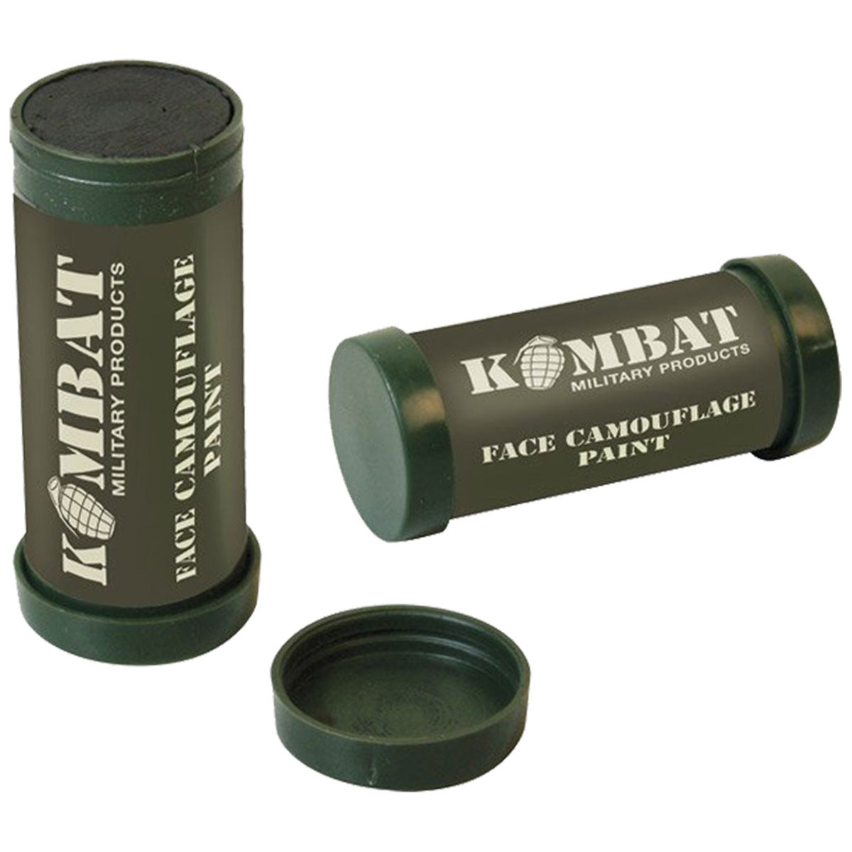 Camouflage Gesichtsfarbe Set – 3 Farben Militär Tarn Makeup Mit Spiegel, Wasserfest