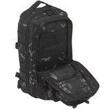 kombat 28l molle backpack btp black inner mesh pocket