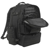 kombat 60l black viking patrol pack with utility pocket