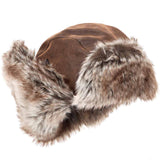 kombat faux-fur aviator hat ear flaps up