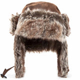 kombat faux-fur aviator hat front