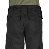 kombat black combat cargo trousers rear