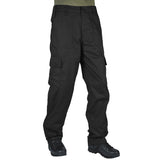 kombat black combat cargo trousers with boots