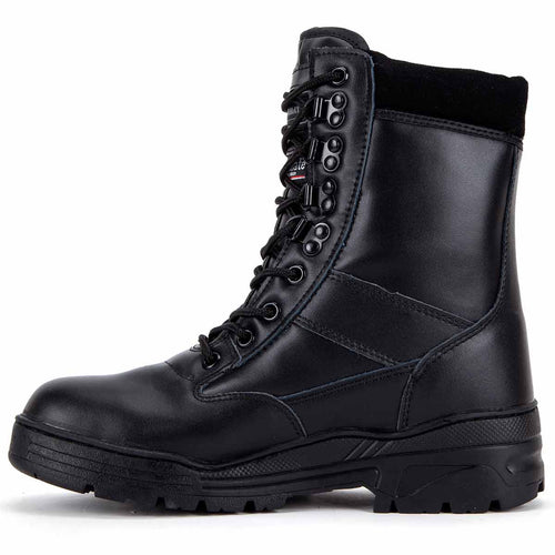 Kombat Full Leather Black Patrol Boot | Military Kit