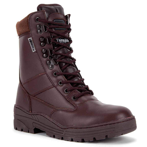 kombat brown full leather patrol boots