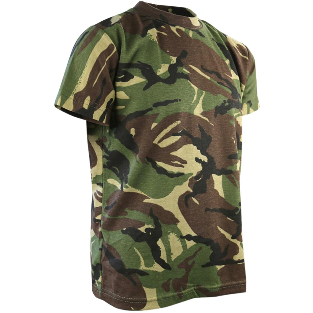 Kids British Army DPM Camouflage T-Shirt - 100% Cotton
