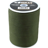 kombat paracord 100m reel olive green