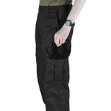 large leg pockets kombat black combat cargo trousers