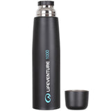 lifeventure tiv vacuum flask 1000ml black with cup