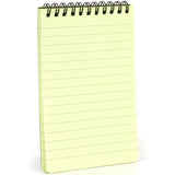   lined pages of snugpak waterproof notebook olive