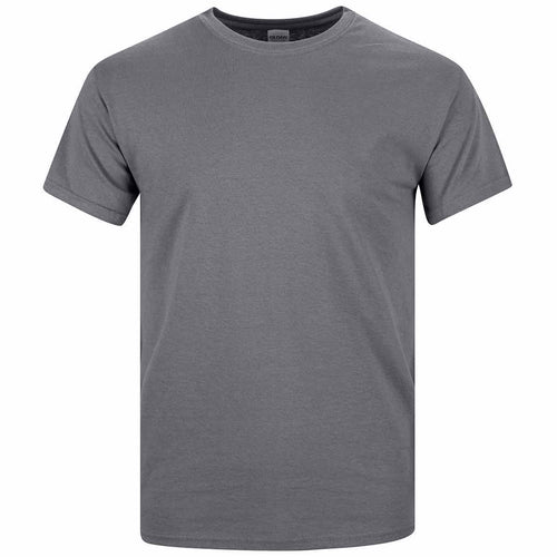 mens gildan short sleeve heavy cotton t-shirt charcoal
