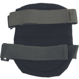 mfh black protective knee pad rear straps
