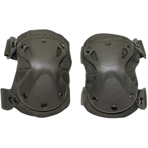 mfh defence knee pads olive green