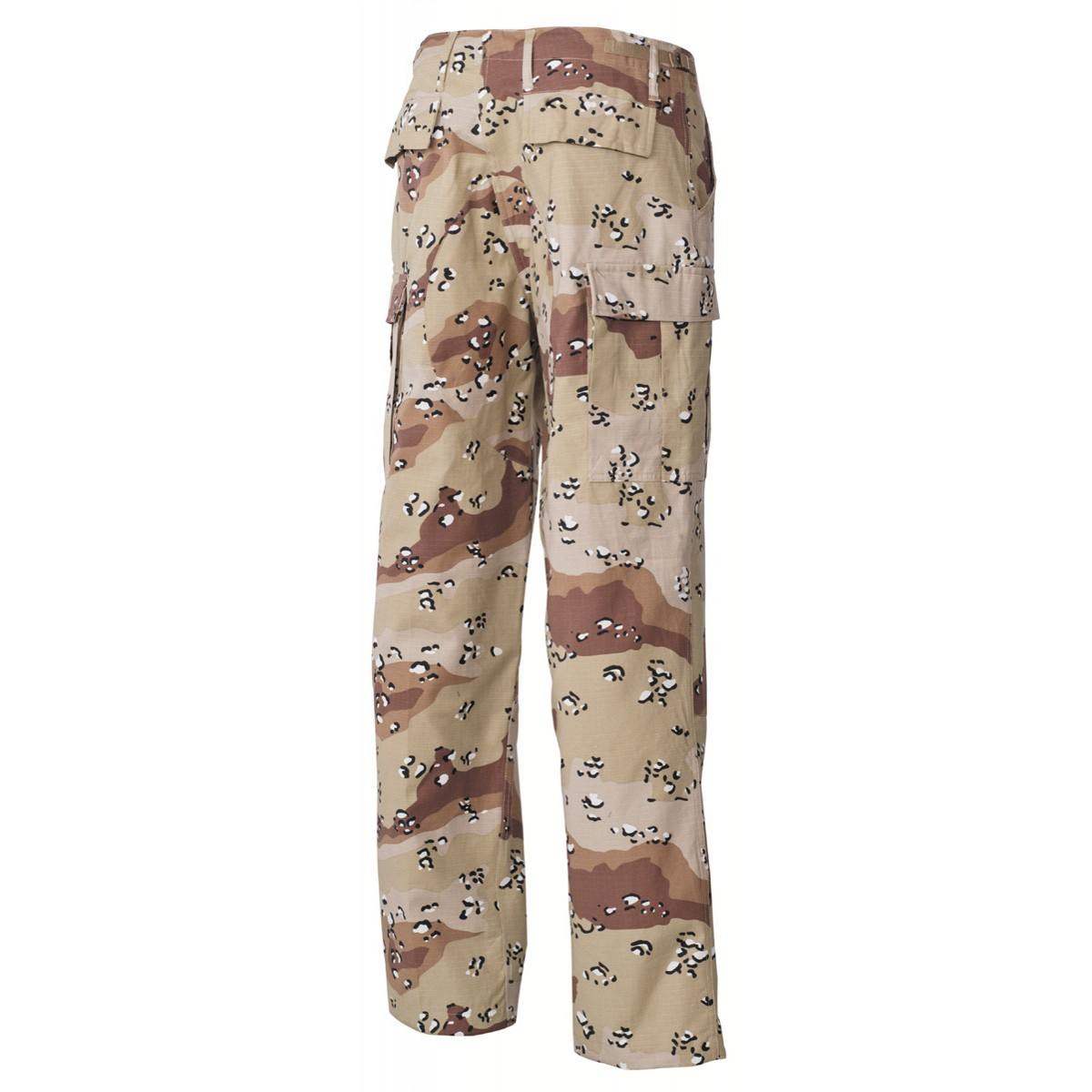 6-Colour Desert Camo Ripstop BDU Combat Trousers | Military Kit