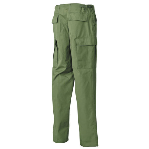 ARMY TACTICAL BDU RIPSTOP TROUSERS MENS COMBAT WORK WEAR CARGO PANTS OLIVE  GREEN