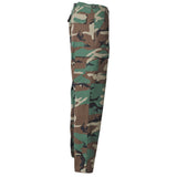 side mfh us bdu combat trousers woodland camo