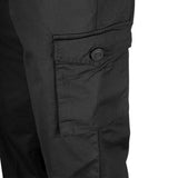 mil com mod police pattern trousers black leg cargo pocket