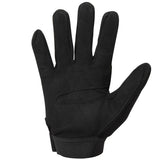 mil tec army gloves black palm view