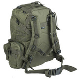 rear of mil-tec assembly defence pack olive green