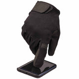 mil tec combat touch gloves black fibre tip