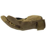 mil tec combat touch gloves olive drab side view