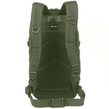 mil tec molle assault pack 20l olive green rear