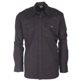 mil-tec black ripstop field shirt