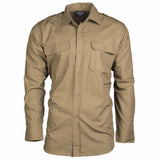 mil-tec ripstop field shirt coyote front