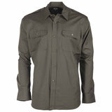 mil-tec ripstop field shirt olive front