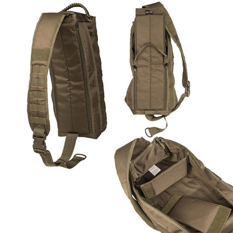 mil-tec sling bag tanker features olive green