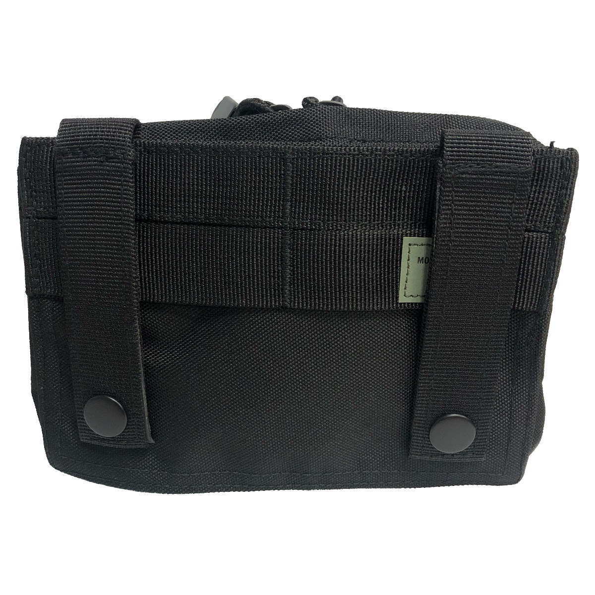 Mil-Tec Small Zipped MOLLE Belt Pouch Black Rear