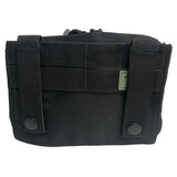 Mil-Tec Small Zipped MOLLE Belt Pouch Black Rear
