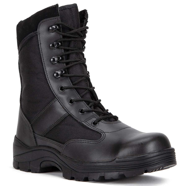 Mil-Tec Black Security Steel Toe Cap Boots - Main Image