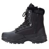 Mil-Tec Tactical Boots Zipped Up Black
