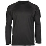 mil tec tactical quick dry long sleeve shirt black