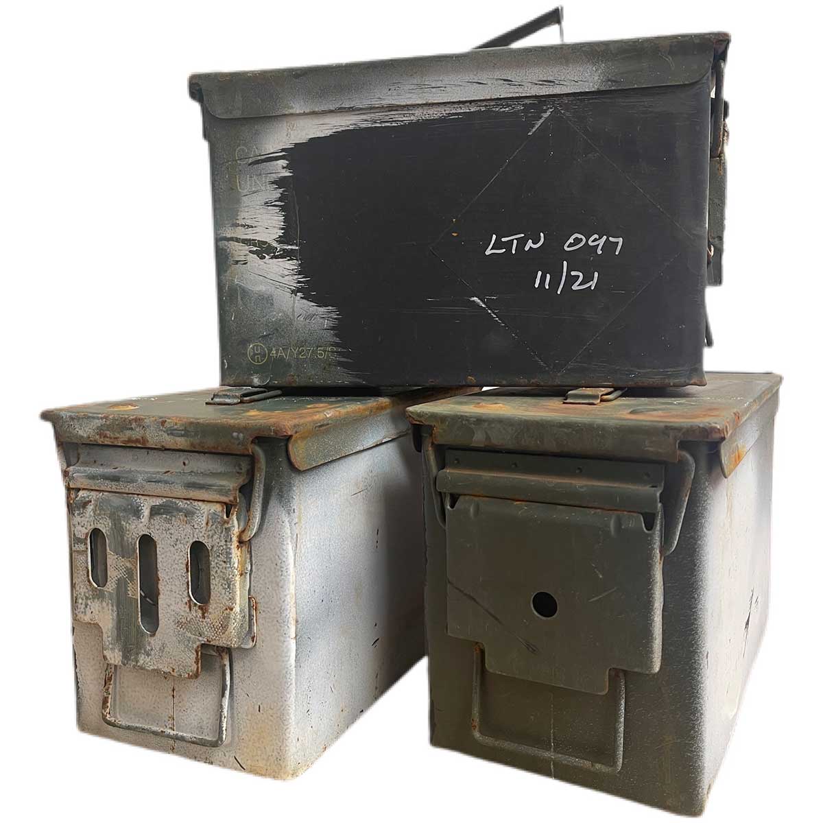 military issue 50 cal ammo box steel used