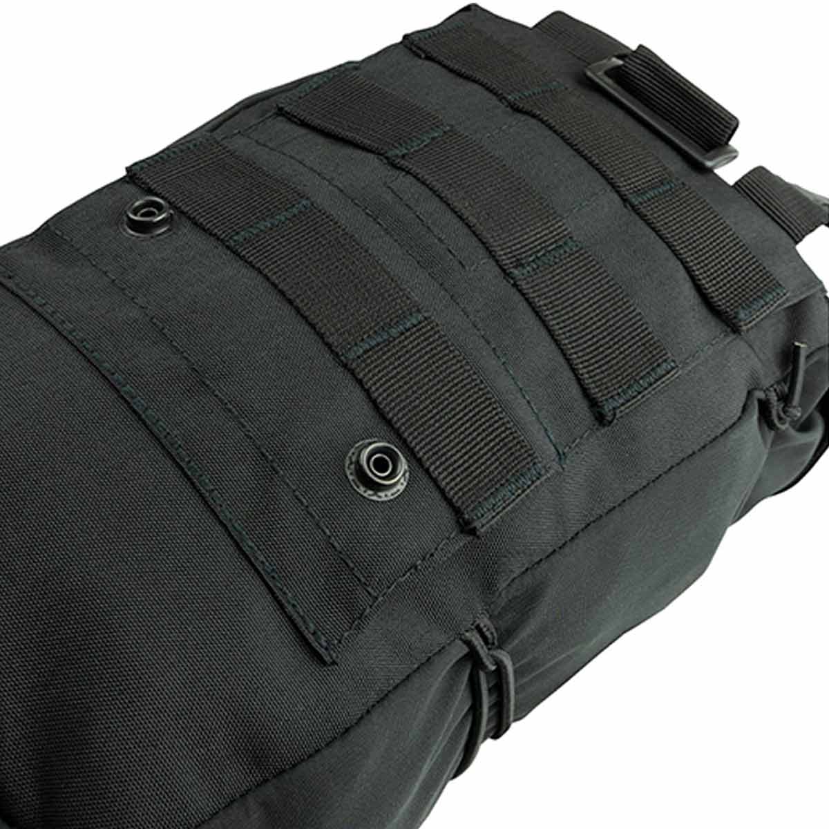 molle webbing of viper black stuffa utility pouch