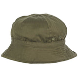 olive french army bush hat used venting eyelets