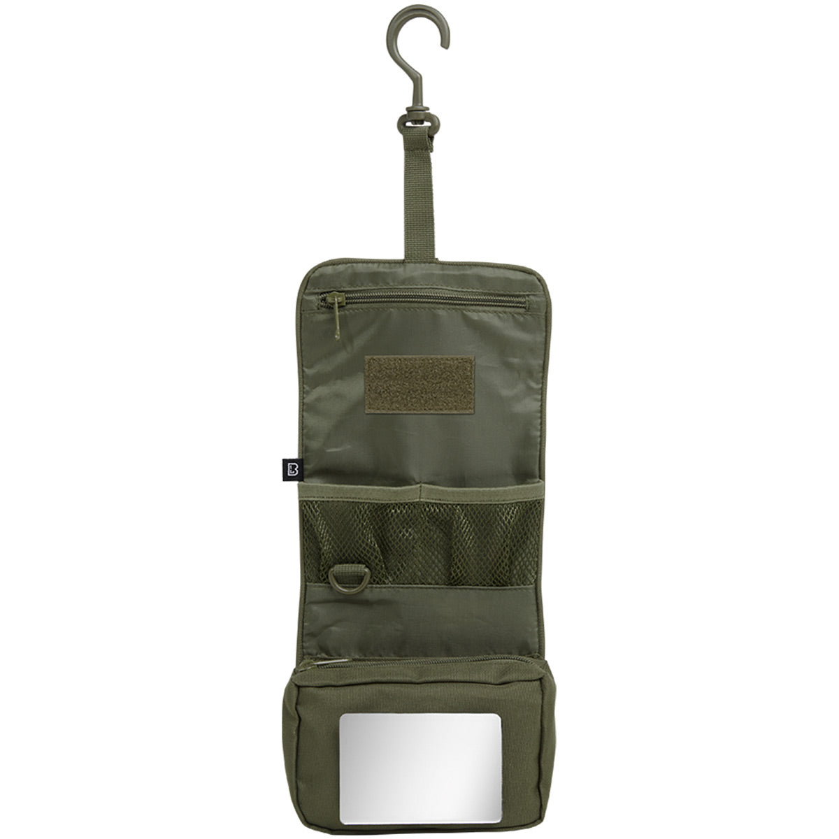 open view mirror brandit toiletry bag medium olive green