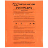orange emergency survival bag highlander survival tips
