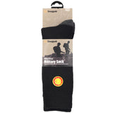 packaging of snugpak black merino military sock
