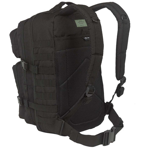 Mil-Tec MOLLE Assault Pack 36L Black, Military Kit