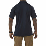 5.11 tactical polo shirt short sleeve navy rear
