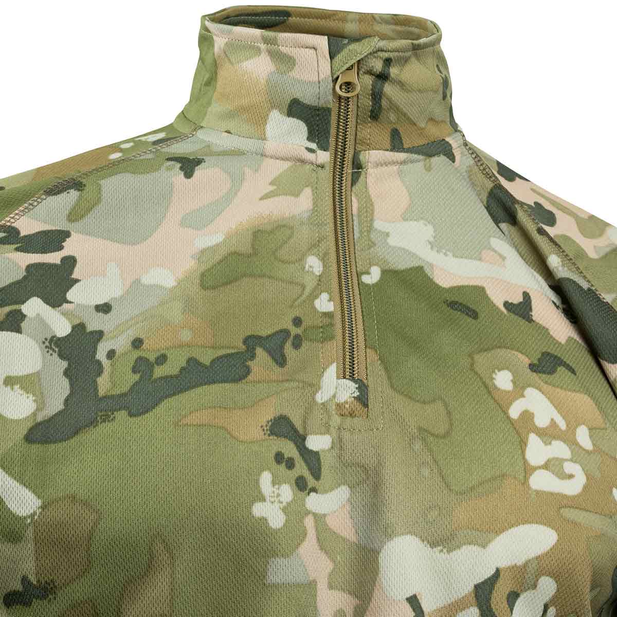 quarter zip on mesh tech vcam armour top viper tactical
